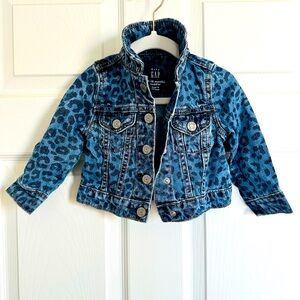Baby Gap Animal Print Jean Jacket 🐾